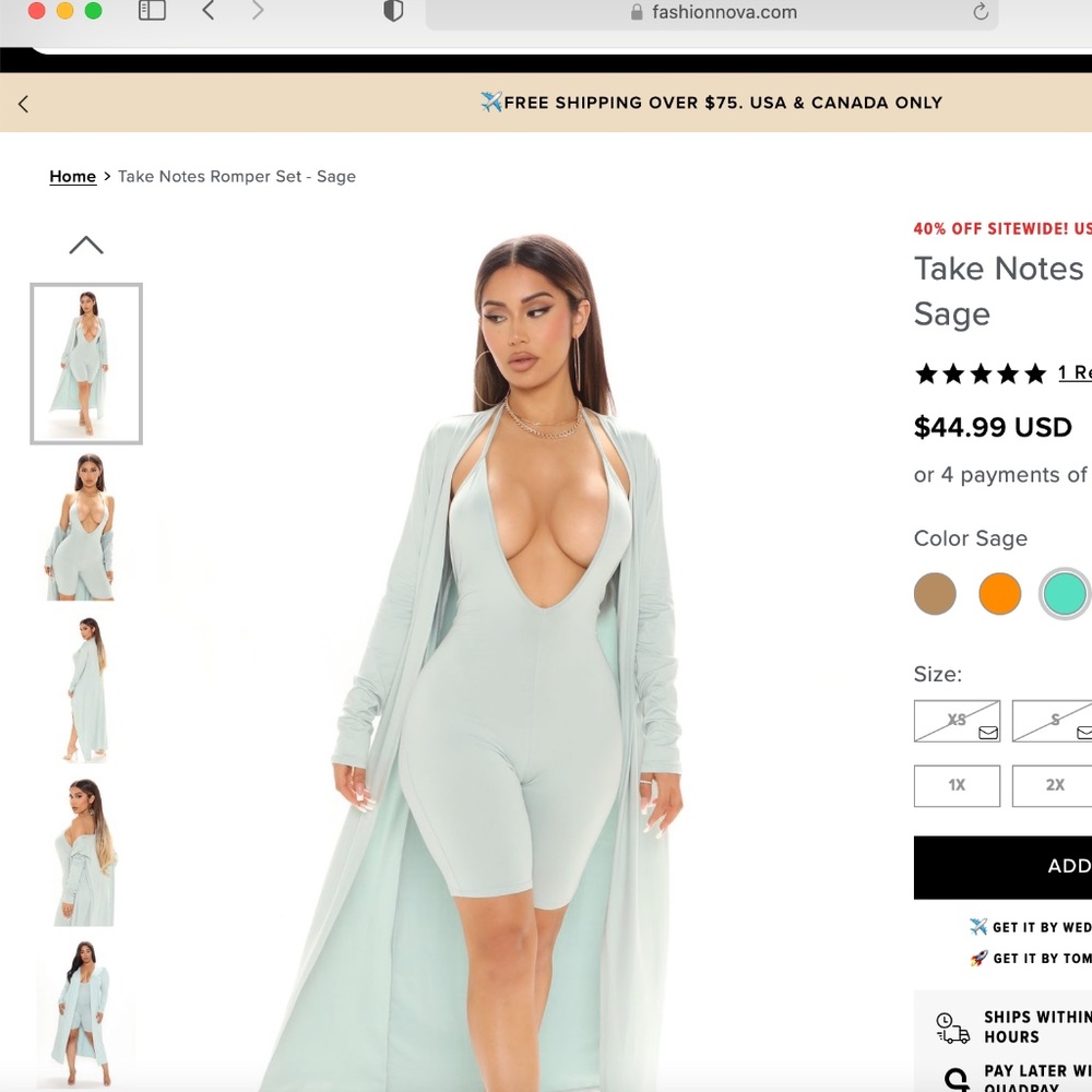 Take Notes Romper Set